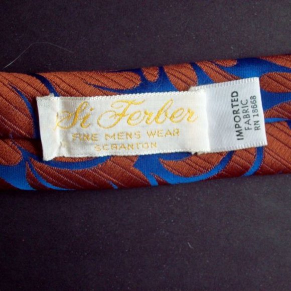 Vintage 1970s Monsieur Bernard Tie - Picture 3 of 3